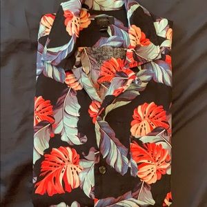 JCrew floral short sleeve shirt